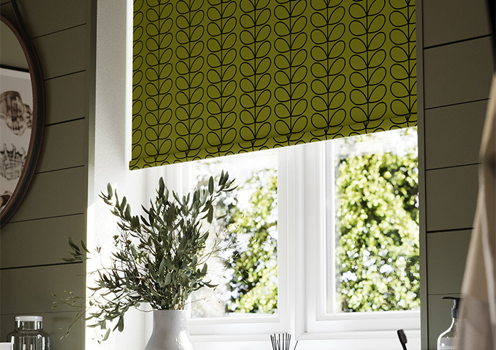 Orla Kiely Linear Stem, Olive & Black - Roller Blind - Image 5